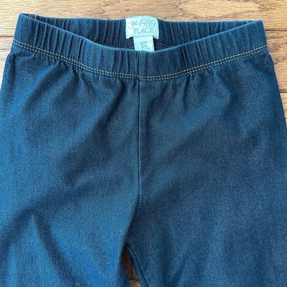 💙 Children’s place carters girls leggings blue size 5 pants bundle euc